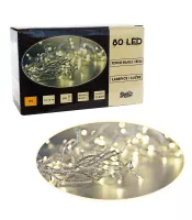 LED lanac belo svetlo na baterije 80 lampica