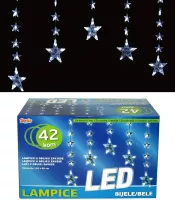 LED zavesa belo svetlo 42 lampica