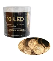 Kuglice sa 10 LED lampica 4 cm po palici