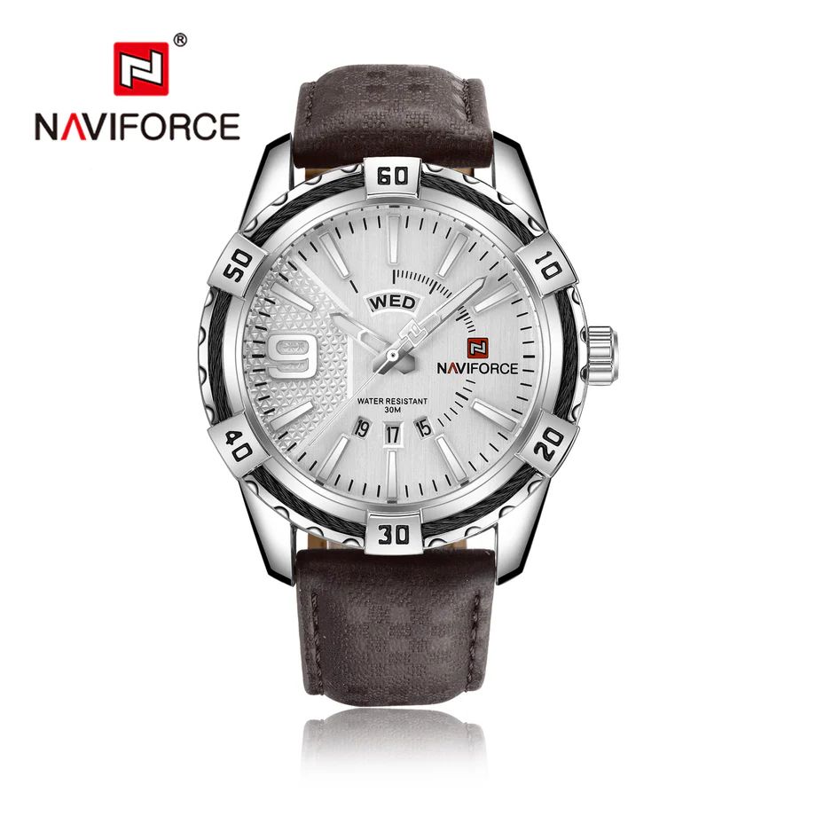 Naviforce Muški ručni sat Kvarcni mehanizam Braon NF9117L