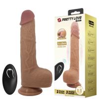 Silikonski vibro dildo sa pomeranjem 23cm Tommy