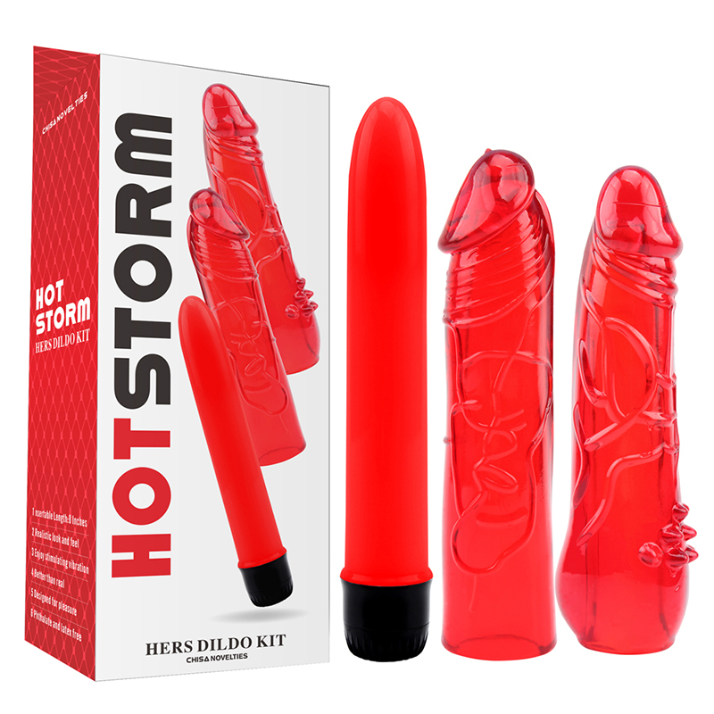 Crveni Erotski Set Hers Dildo Kit