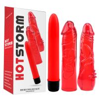 Crveni Erotski Set Hers Dildo Kit