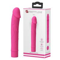 Roze silikonski vibrator sa venama