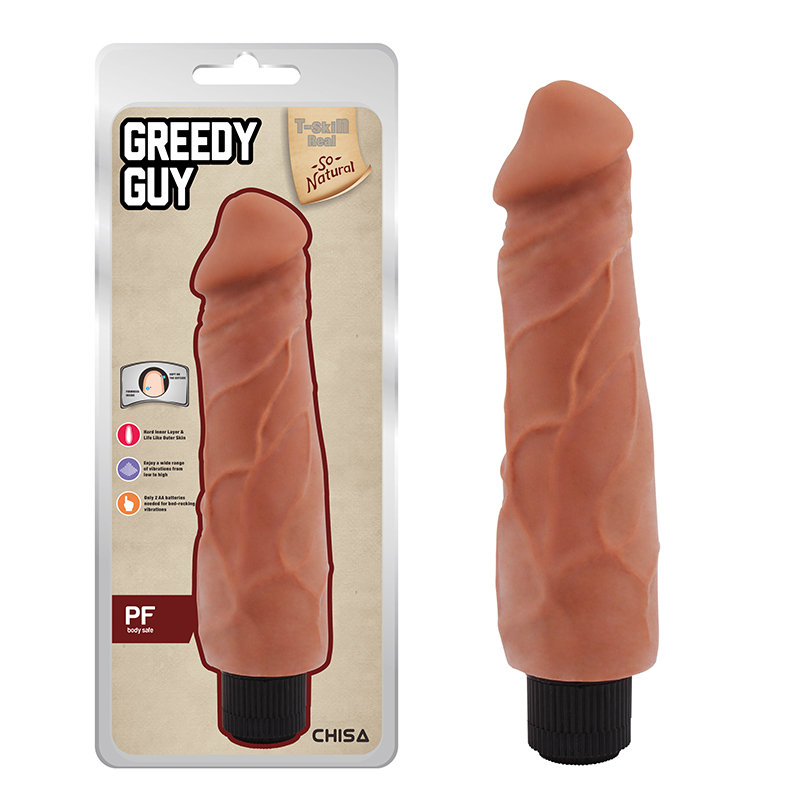 Mekani Realisticni Vibrator 24cm Greedy Guy Latin