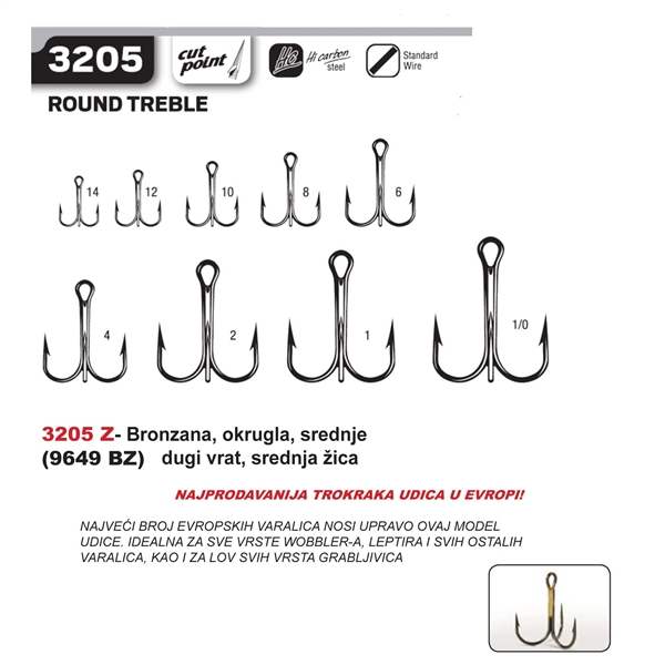 CANNELLE Udice - 3205 Z(9649 BZ EAGLE CLAW) veličina 1