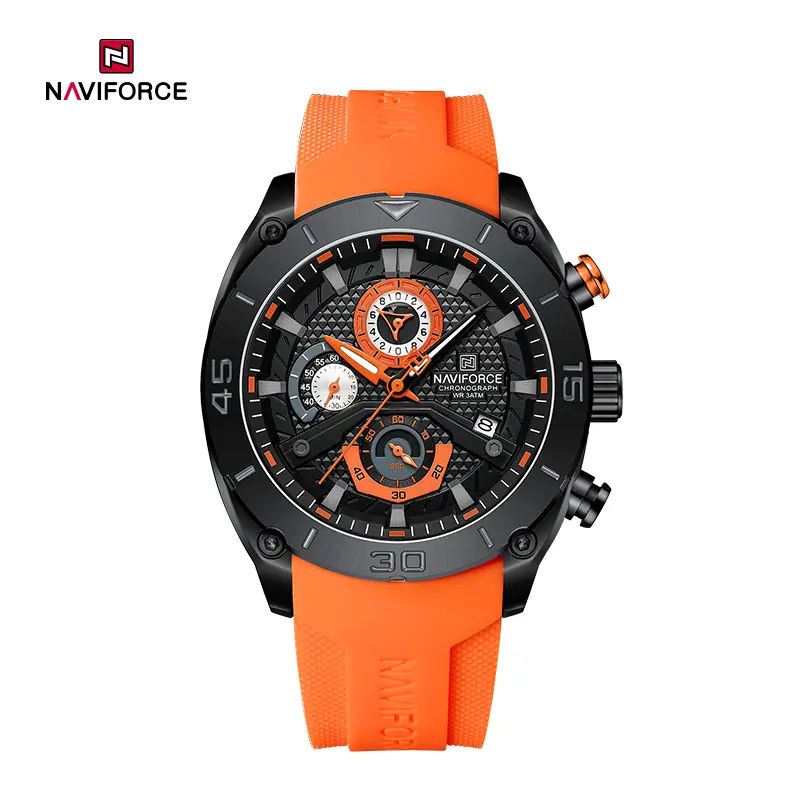 Naviforce Muški ručni sat Kvarcni mehanizam narandžasti NF8038