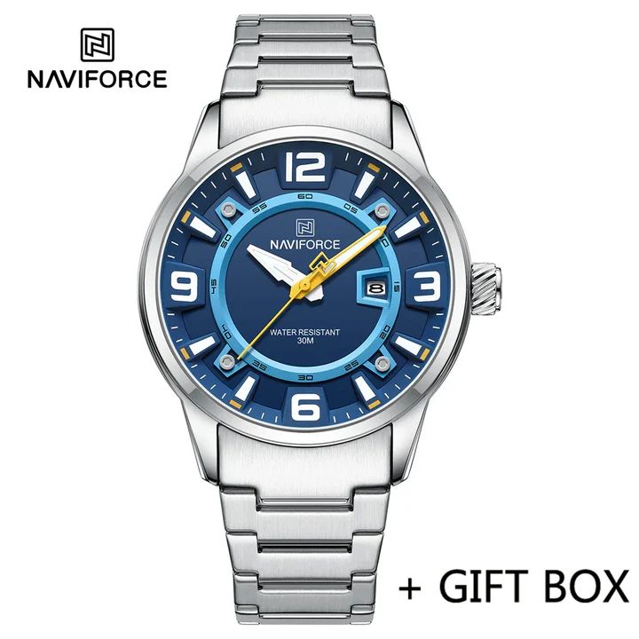 Naviforce Muški ručni sat Kvarcni mehanizam  NF8044 plavi