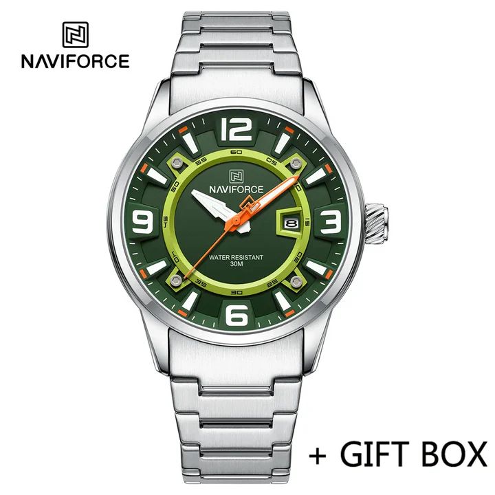 Naviforce Muški ručni sat Kvarcni mehanizam  NF8044 zeleni