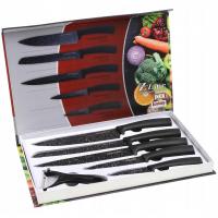 Set od 6 kuhinjskih noževa Cheffinger CF-MB03 i Tchibo stolnjak