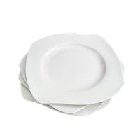 Plitki tanjiri - SUNTUN Set plitkih tanjira 6 kom beli - CLASSIC kockasti