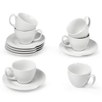 Šoljice za kafu - Set šoljica 12 kom beli SUNTUN - NATURE okrugle