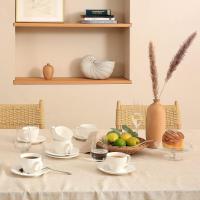 Šoljice za kafu - Set šoljica 12 kom beli SUNTUN - NATURE okrugle