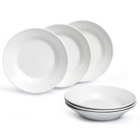 Set dubokih tanjira 6/1 beli SUNTUN - SCULPTOR