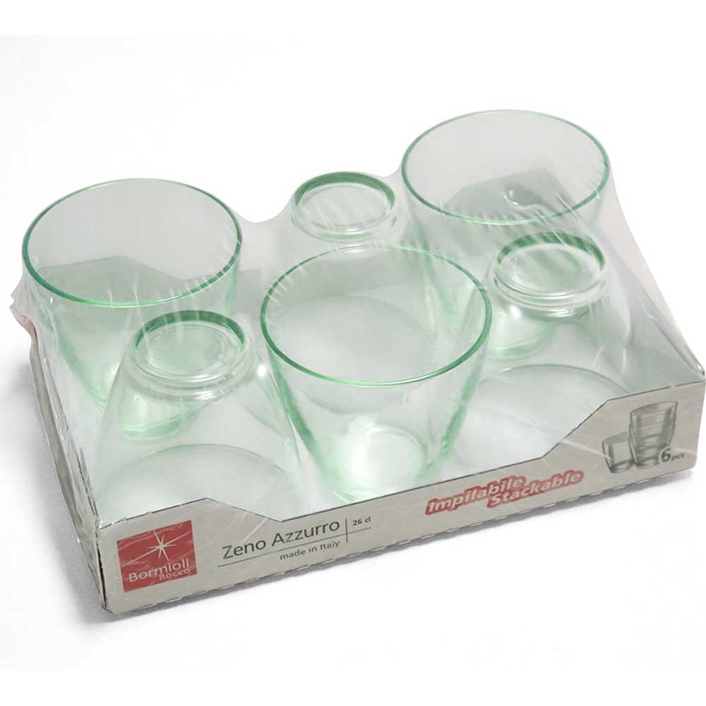 Staklene čaše BORMIOLI 6/1 zelene