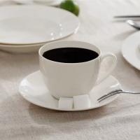 Šoljice za kafu - Set šoljica i tanjirića 18 delova beli SUNTUN - CLASSIC okrugle