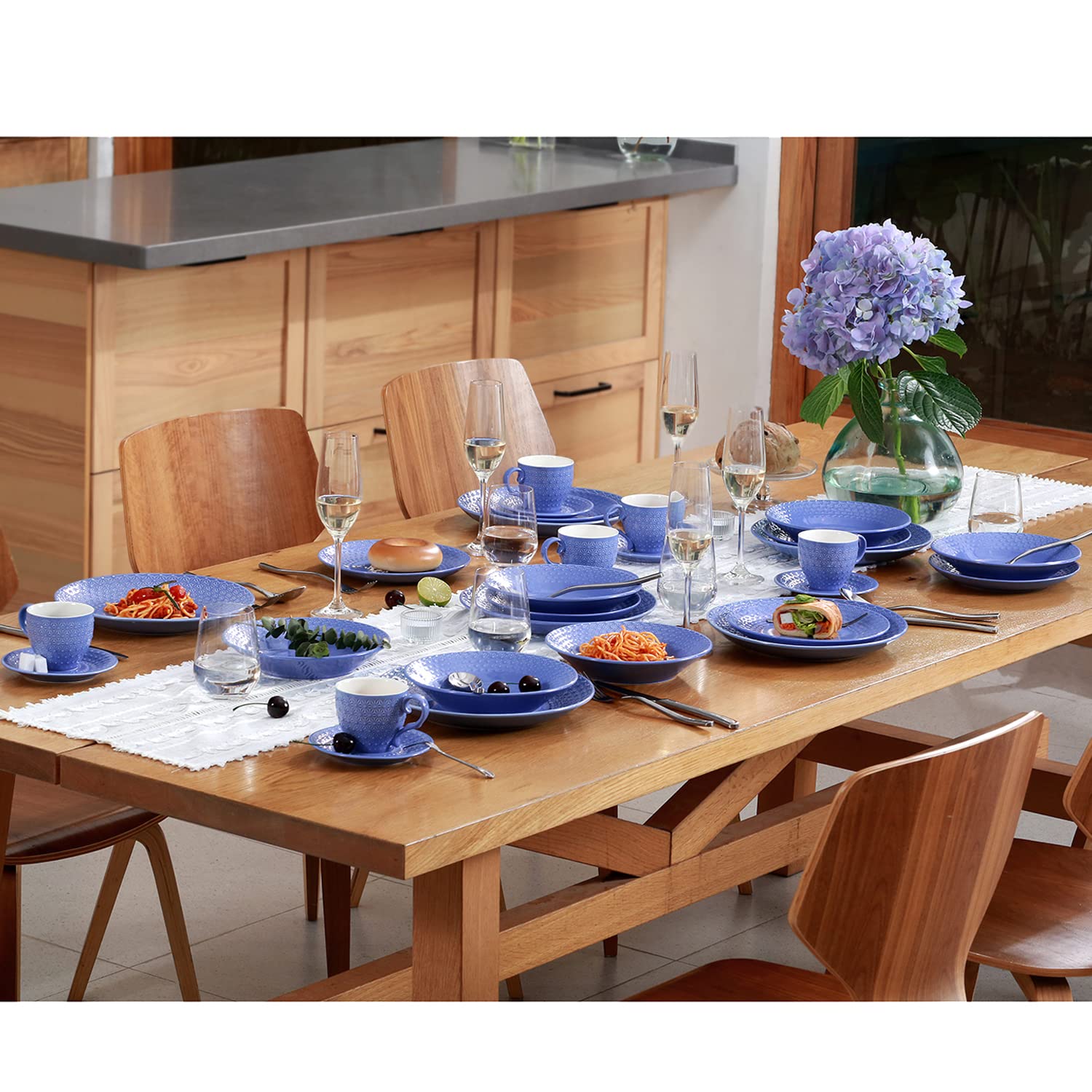 Set za ručavanje od 36 delova ljubičasti SUNTUN - KUNSTLER