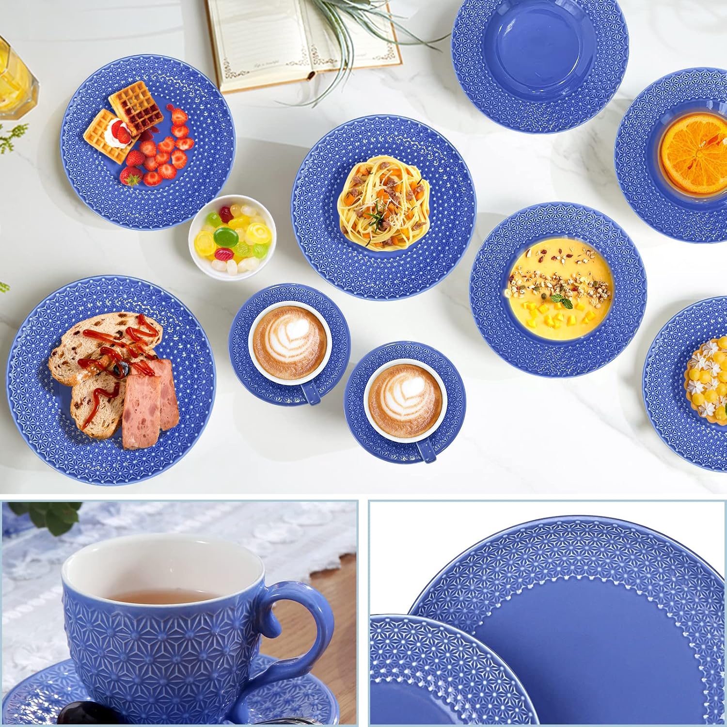 Set za ručavanje od 36 delova ljubičasti SUNTUN - KUNSTLER