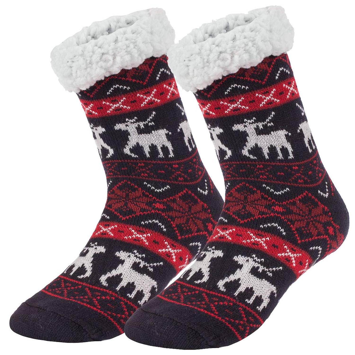 Novogodišnje čarape teget