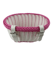 Korpa za bicikl roze