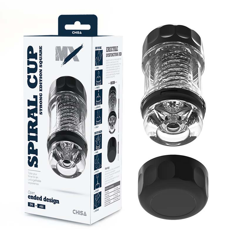 Masturbator Spiral Cup Strong Edition Square