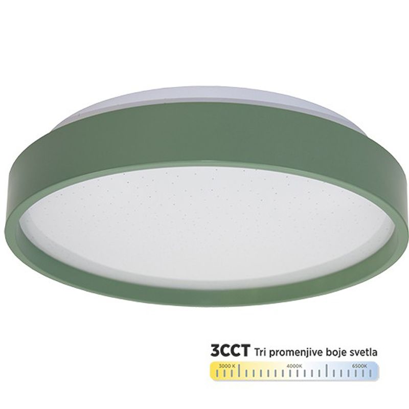 M205540Z ZELENA 15W fi260mm LED SMD CCT 30006500K plafonjera Mitea Lighting