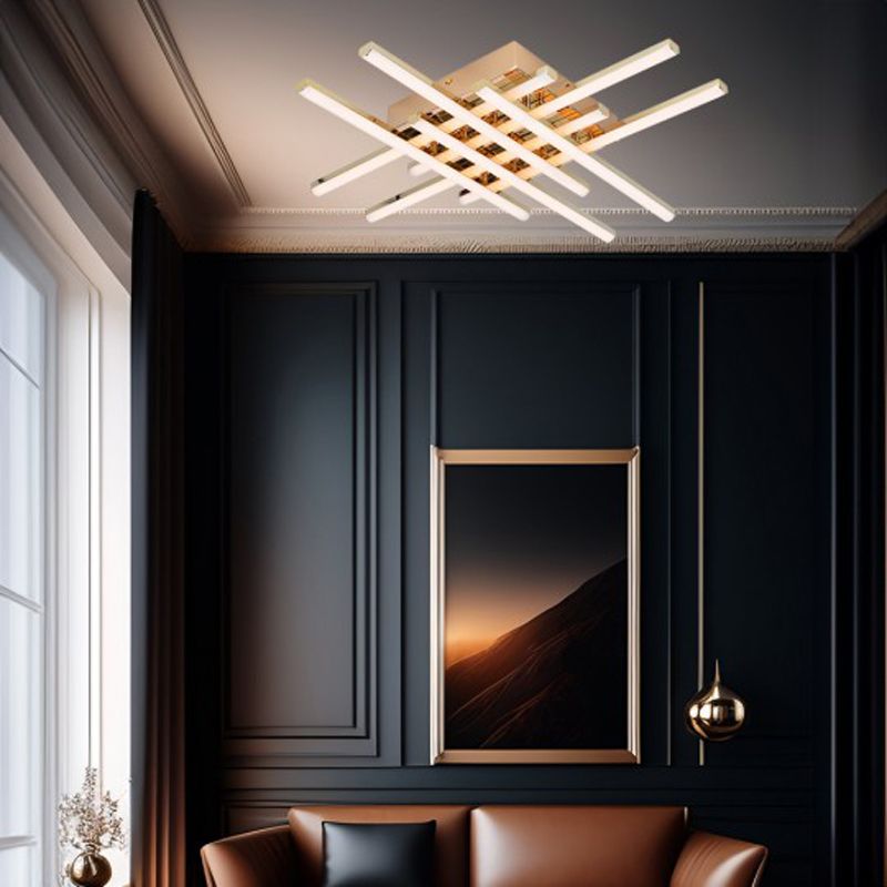 M109908 GD LED plafonski luster zlatna 48W 3000K Mitea Lighting