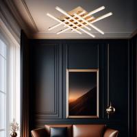 M109908 GD LED plafonski luster zlatna 48W 3000K Mitea Lighting