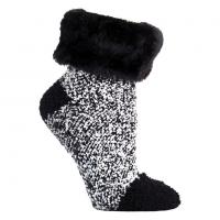 Krznene čarape crne