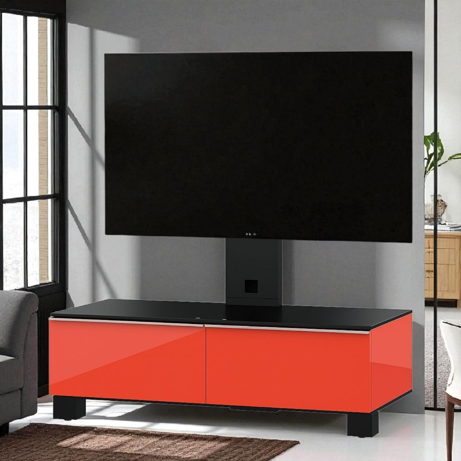 TV komoda Sonorous MD8095-B-HBLK-RED