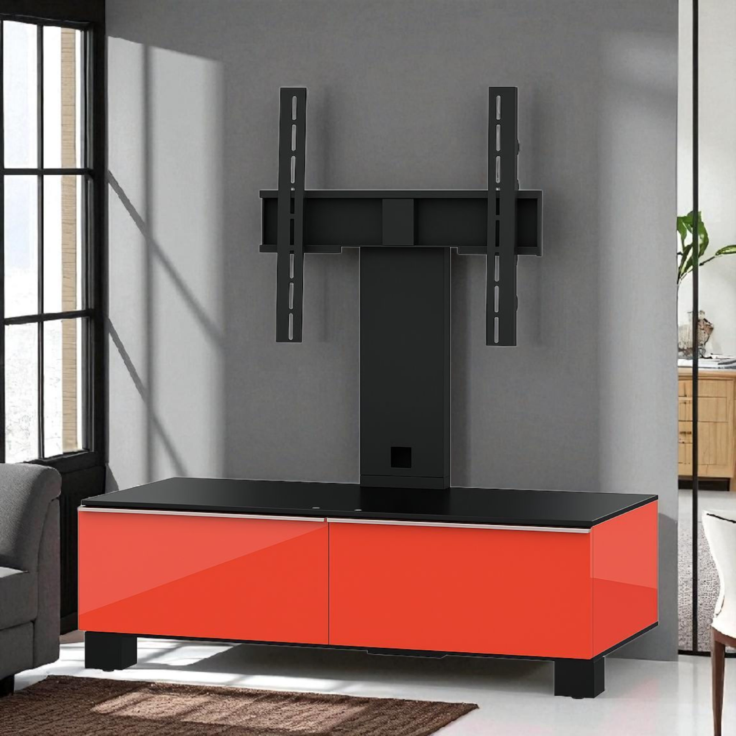 TV komoda Sonorous MD8095-B-HBLK-RED