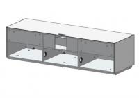 TV komoda Sonorous EX 31-TS-WHT-BLK-2-B