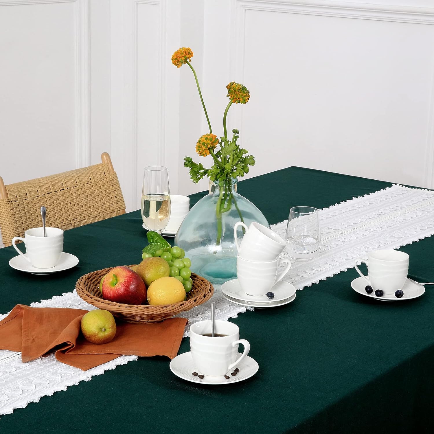 Set šoljica za kafu sa dezertnim tanjirima SUNTUN 18 delova