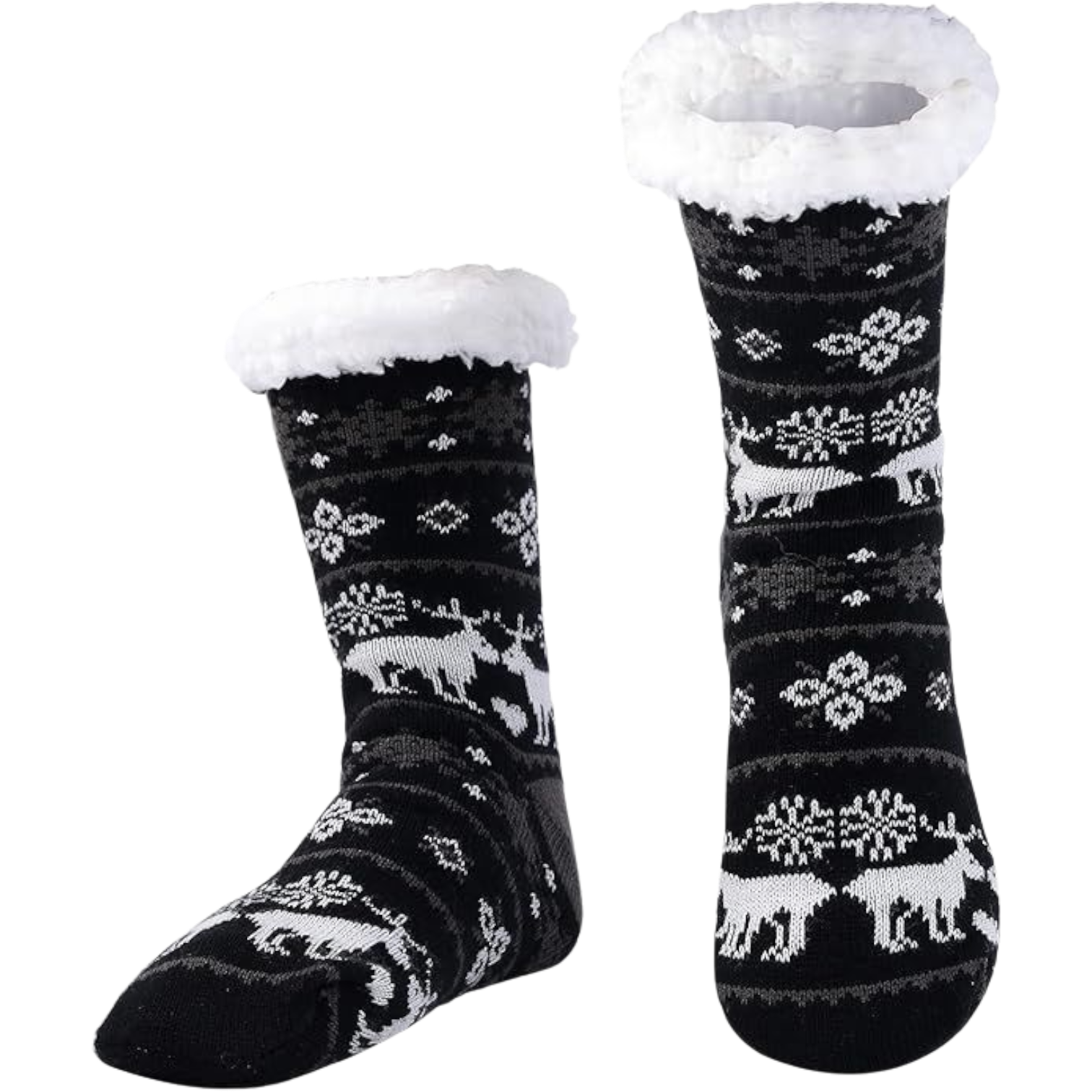 Novogodišnje čarape crne