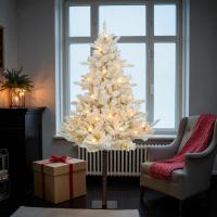 Novogodišnja jelka na stablu sa LED lampicama 150cm, krem