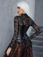 Crni korset od veštačke kože A3610-2XL - EUR vel. 46