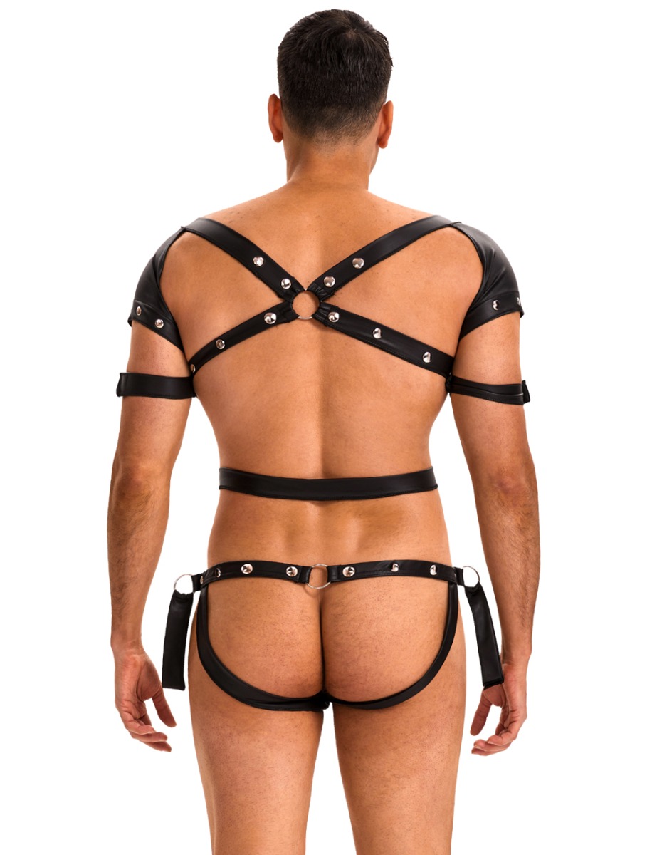 Crni kombinezon od veštačke kože MP270-L - EUR vel. 42