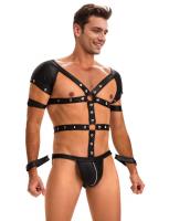 Crni kombinezon od veštačke kože MP270-XL - EUR vel. 44