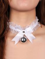 Ogrlica sa mašnom i zvončićem R82107-2