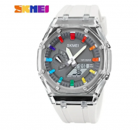 Skmei muški sat beli