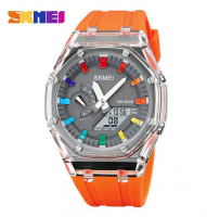 Skmei muški sat narandžasti