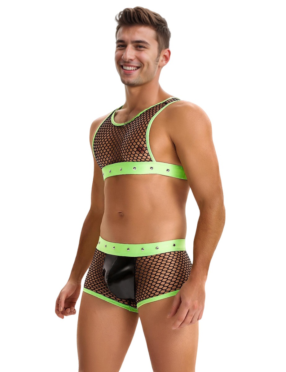 Zeleni komplet muški seksi veš