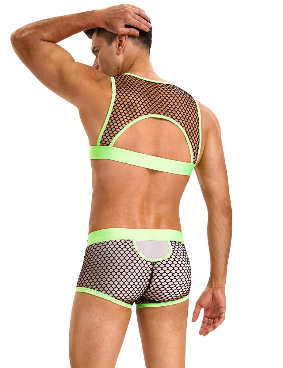 Zeleni komplet muški seksi veš