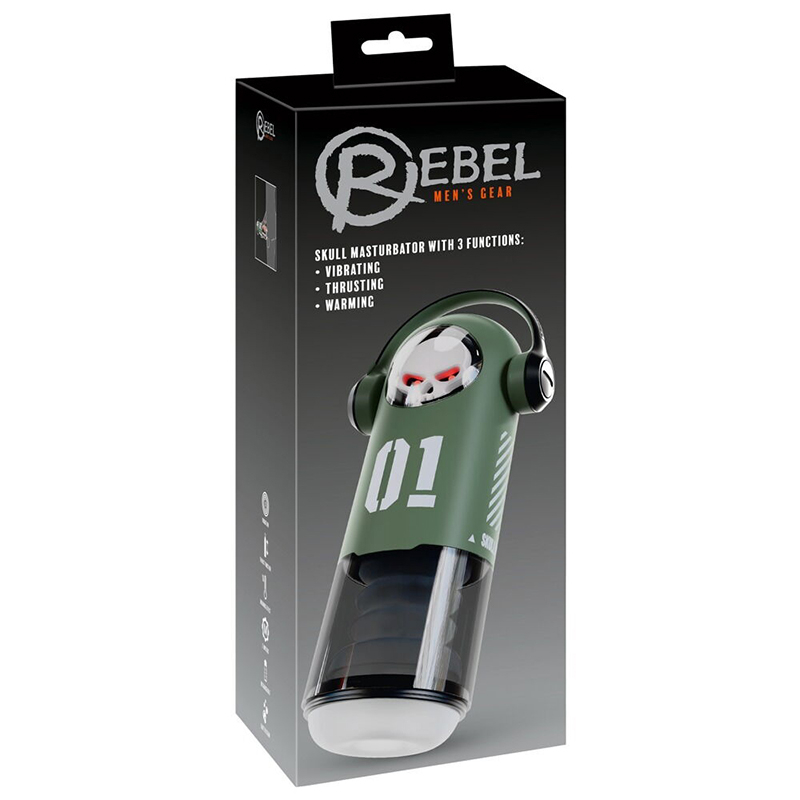 SKULL Masturbator with 3 Functions