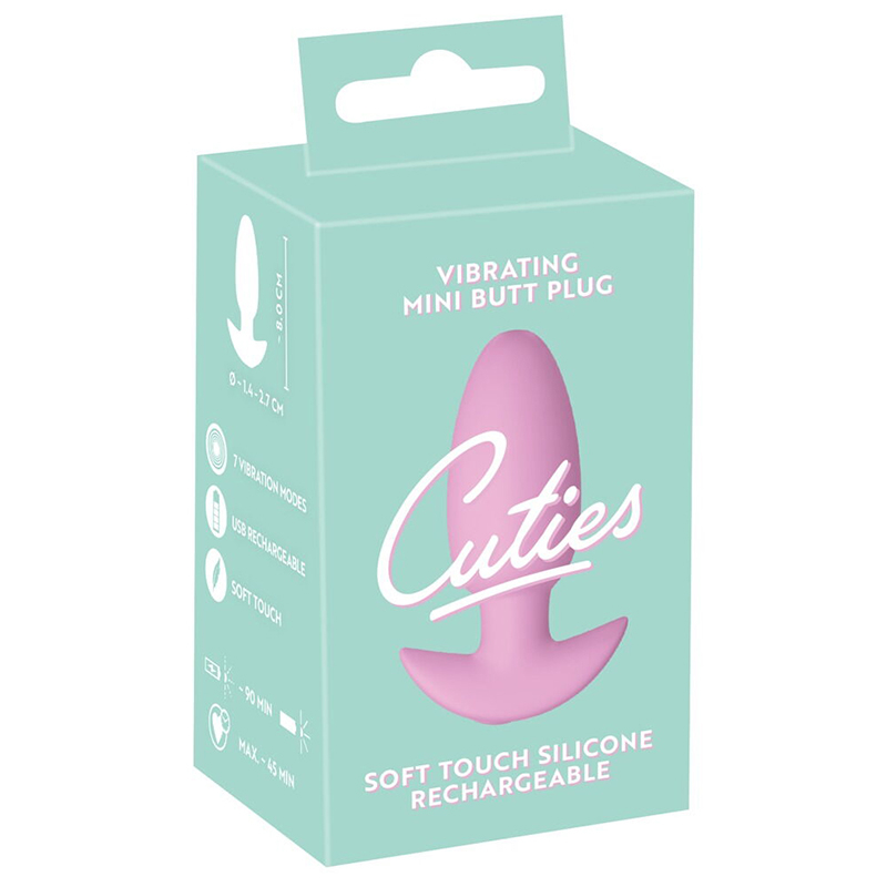 Cuties Purple Vibrating Mini Butt Plug