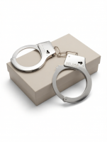 Metalne lisice sa sigurnosnim mehanizmom i ključem