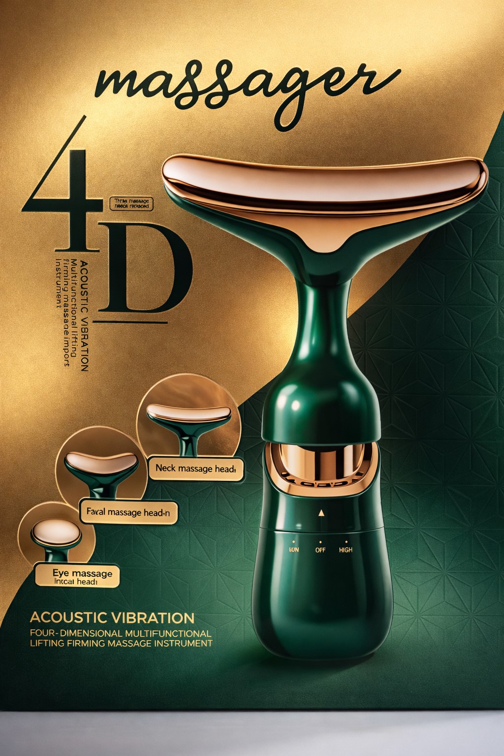 Masažer 4D za lice i vrat
