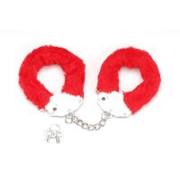 Metalne lisice crveno krzno Furry Fun Cuffs