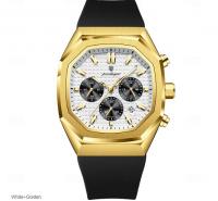 Poedagar muški sat 893 belo zlatni