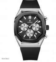 Poedagar muški sat 893 srebrno crni